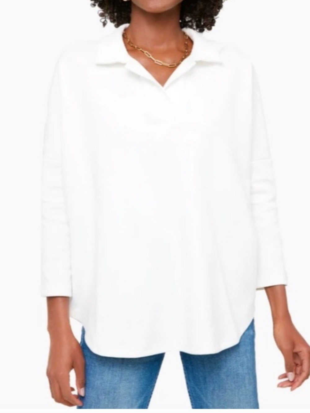 Pomander Place Tuckernuck Easy Polo Swing Sweatshirt - Picture 2 of 6